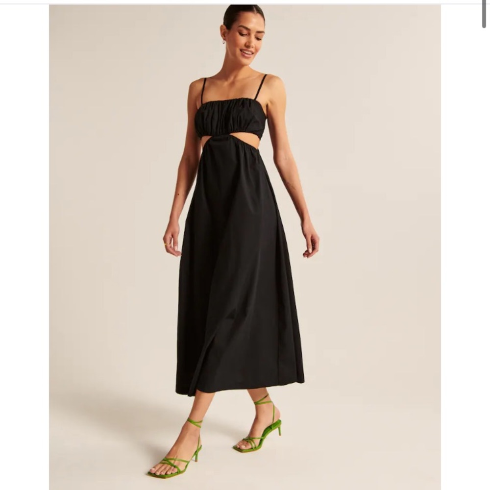 Abercrombie bubble top maxi dress in size XLT
